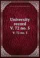 University record. V. 72 no. 5, University of the State of Florida,University of Florida 