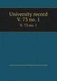 University record. V. 73 no. 1, University of the State of Florida,University of Florida 