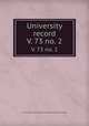 University record. V. 73 no. 2, University of the State of Florida,University of Florida 