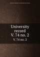 University record. V. 74 no. 2, University of the State of Florida,University of Florida 