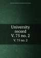 University record. V. 75 no. 2, University of the State of Florida,University of Florida 