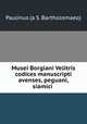 Musei Borgiani Velitris codices manuscripti avenses, peguani, siamici ., Paulinus (a S. Bartholomaeo) 