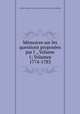 Memoires sur les questions proposees par l ., Volume 1; Volumes 1774-1783, 