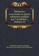 Memoires couronnes et autres memoires publies par l