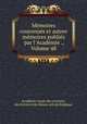 Memoires couronnes et autres memoires publies par l
