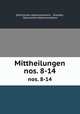 Mittheilungen. nos. 8-14, Sachsischer altertumsverein 