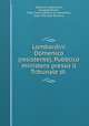 Lombardini Domenico (resistente), Pubblico ministero presso il Tribunale di ., Scipione Lupacchioli, Giuseppe Brussi, Italy. Corte suprema di cassazione, Italy. Tribunale (Ferrara) 