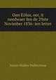 Oan Eolus, oer, it needwaer fen de 29ste Novimber 1836: ien letter, Justus Hiddes Halbertsma 