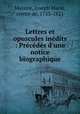 Lettres et opuscules inedits : Precedes d