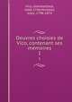 Oeuvres choisies de Vico, contenant ses memoires. 1, Vico, Giambattista, 1668-1744,Michelet, Jules, 1798-1874 