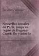 Nouvelles annales de Paris, jusqu