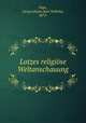Lotzes religiose Weltanschauung, Pape, Georg Johann Karl Wilhelm, 1875- 