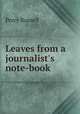 Leaves from a journalist