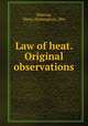 Law of heat. Original observations, Hemiup, Maria (Remington), Mrs 