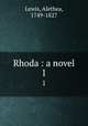 Rhoda : a novel. 1, Lewis, Alethea, 1749-1827 