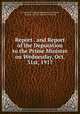 Report . and Report of the Deputation to the Prime Minister on Wednesday, Oct. 31st, 1917, Co-operative National Emergency Conference, London, 1917,Co-operative Union ltd 