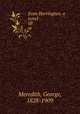 Evan Harrington, a novel. 08, Meredith, George, 1828-1909 