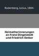 Heimatherinnerungen an Franz Dingelstedt und Friedrich Oetker, Rodenberg, Julius, 1884- 