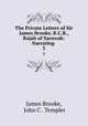 The Private Letters of Sir James Brooke, K.C.B., Rajah of Sarawak: Narrating .. 3, James Brooke, John C . Templer 