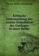 Kritische Untersuchung der ersten Grundsatze der Geologie: in einer Reihe ., George Bellas Greenough 