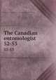 The Canadian entomologist. 52-53, Entomological Society of Canada (1951- ),Entomological Society of Ontario 