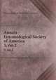 Annals - Entomological Society of America. 3, no.2, Entomological Society of America 