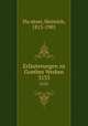 Erluterungen zu Goethes Werken. 3133, Heinrich Du?ntzer 