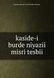 kaside-i burde niyazii misri tesbii, ihramcizade haci ismail hakki altuntas 