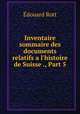 Inventaire sommaire des documents relatifs a l