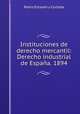 Instituciones de derecho mercantil: Derecho industrial de Espana. 1894, Pedro Estasen y Cortada 