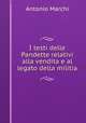 I testi delle Pandette relativi alla vendita e al legato della militia, Antonio Marchi 