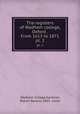 The registers of Wadham college, Oxford . From 1613 to 1871. pt. 2, Wadham College,Gardiner, Robert Barlow, 1843- comp 