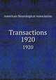 Transactions. 1920, American Neurological Association 
