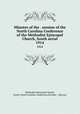 Minutes of the . session of the North Carolina Conference of the Methodist Episcopal Church, South serial. 1914, Methodist Episcopal Church 