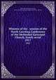 Minutes of the . session of the North Carolina Conference of the Methodist Episcopal Church, South serial. 1917, Methodist Episcopal Church 