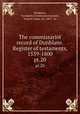 The commissariot record of Dunblane. Register of testaments, 1539-1800. pt.20, Commissariot Dunblane 