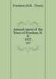 Annual report of the Town of Freedom, N.H.. 1937, 