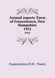 Annual reports Town of Francestown, New Hampshire. 1951, Francestown (N.H. : Town) 