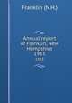 Annual report of Franklin, New Hampshire. 1933, Franklin (N.H.) 