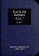 Storia dei Romani. 4, pt.1, Sanctis, Gaetano de, 1870-1957 