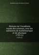 Histoire de l`Acadmie royale des sciences, avec les mmoires de mathmatique et de physique. 1753 (1), 