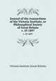 Journal of the transactions of the Victoria Institute, or Philosophical Society of Great Britain. v. 29 1897, Victoria Institute (Great Britain) 