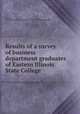 Results of a survey of business department graduates of Eastern Illinois State College, Davison, Fred,Eastern Illinois University. Dept. of Business Education 