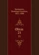 Obras . 21, Sarmiento, Domingo Faustino, 1811-1888 
