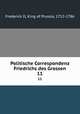 Politische Correspondenz Friedrichs des Grossen. 11, Frederick II, King of Prussia, 1712-1786 