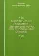 Repetitorum der deutschen Literaturgeschichte, ein chronologischer Grundrisz, Geissler, Horst Wolfram, 1893- 