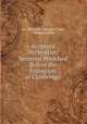 Scripture Difficulties: Sermons Preached Before the University of Cambridge ., i.e. Benjamin Morgan Cowie, Morgan Cowie 