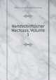 Handschriftlicher Nachlass, Volume 1, Karl Christian Friedrich Krause 