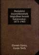 Hataskori osszeutkozesek targyaban hozott hatarozatai: 1873-1903, Elemer Santa 