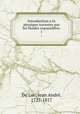 Introduction a la physique terrestre par les fluides expansibles;. 1, De Luc 